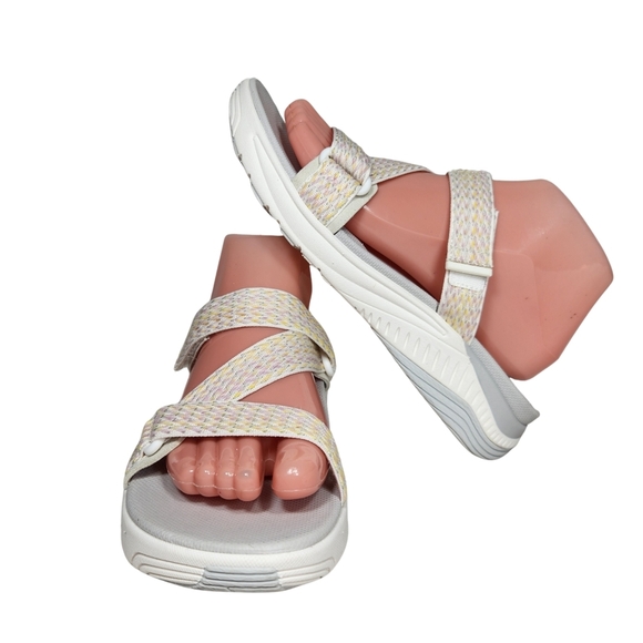 Dansko Shoes - Dansko Women's Rosette Ivory Multi Webbing Sandal Size EU 39 US 8-8.5